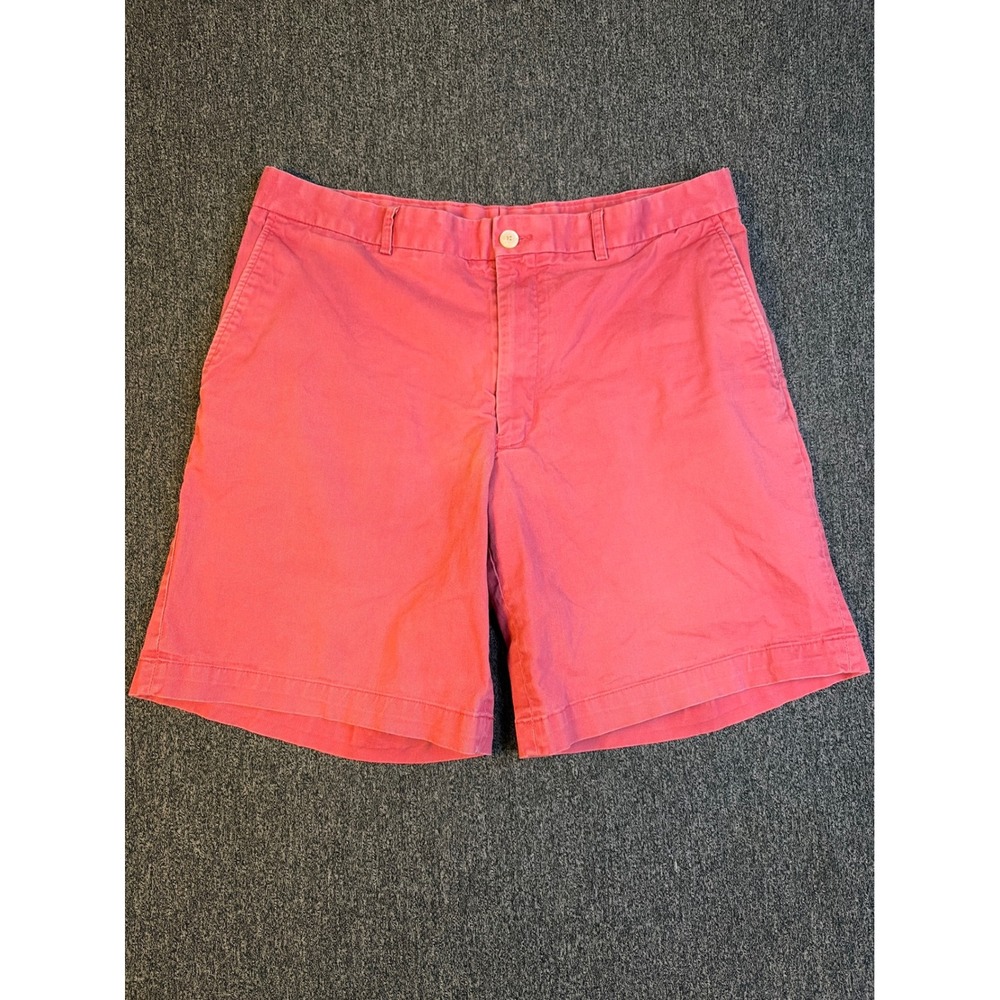 Southern Tide Intracoastal Waterway Shorts Mens 35 Pink Salmon Cotton Stretch